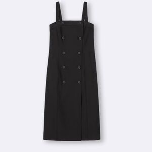 Uniqlo-GU Black Double Button Jumper Dress